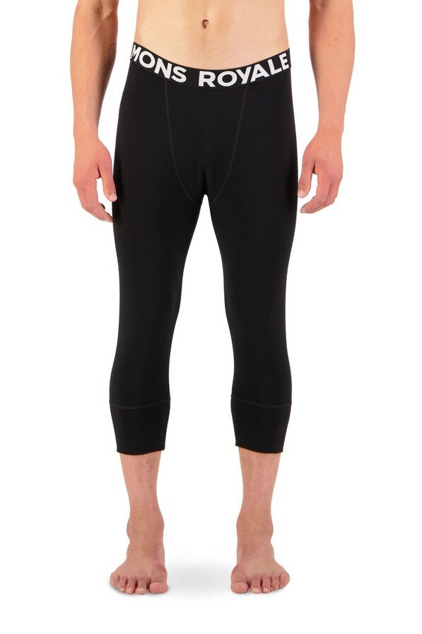 Mons Royale Cascade Merino Flex 200 3/4 Legging Black