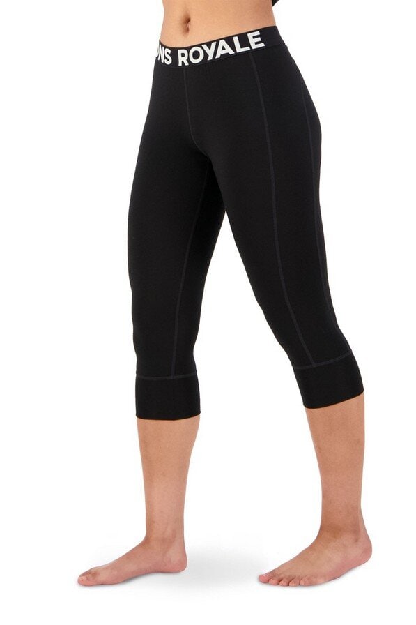 Mons Royale W Cascade Merino Flex 200 3/4 Legging Black