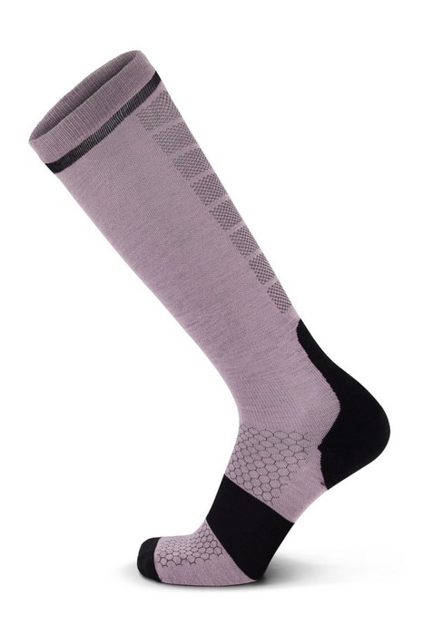 Mons Royale Pro Lite Merino Snow Sock Orchid Sun