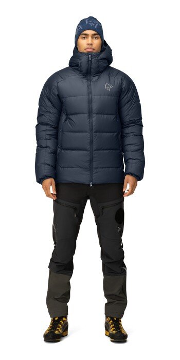 Norröna trollveggen down850 Jacket (M) Cool Black/Indigo Night