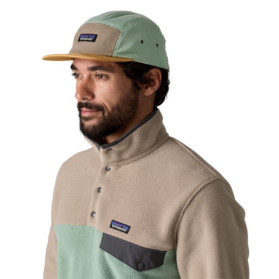 Patagonia P-6 Label Maclure Hat Ellwood Green