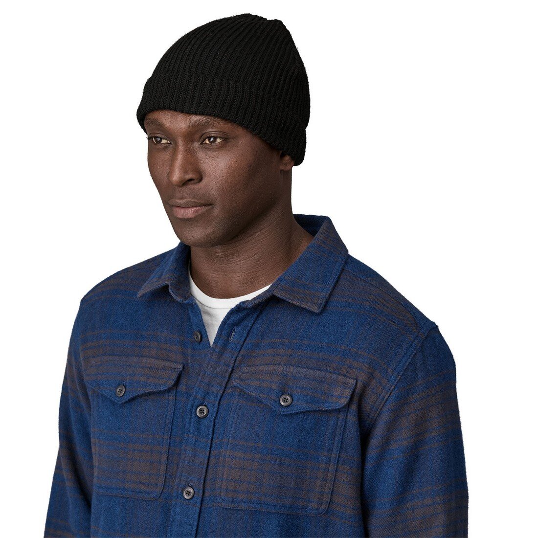 Patagonia Fishermans Rolled Beanie Black