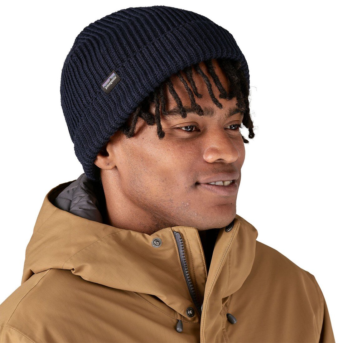 Patagonia Fishermans Rolled Beanie Navy Blue