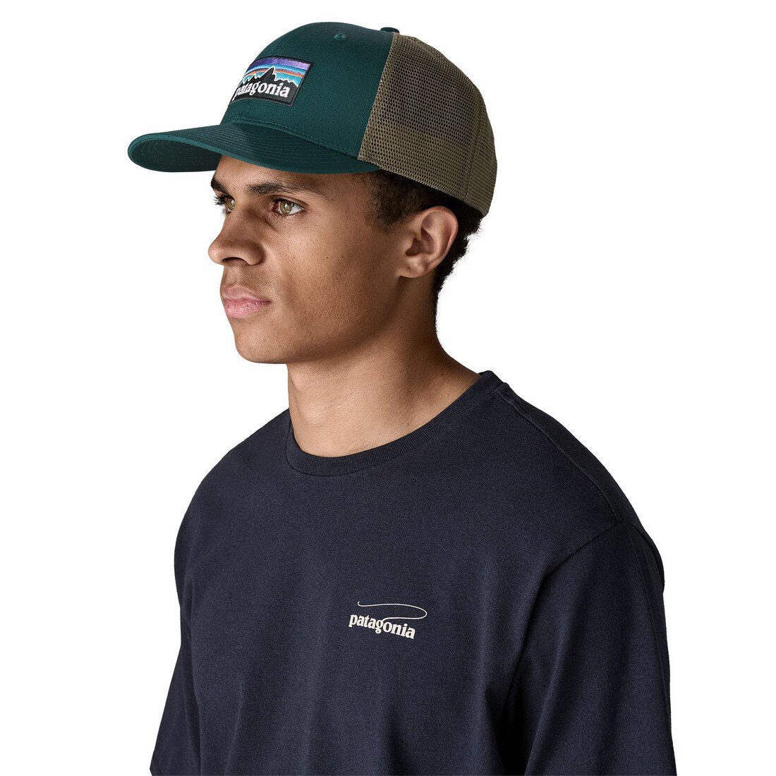 Patagonia P-6 Logo Trucker Hat Cascade Green