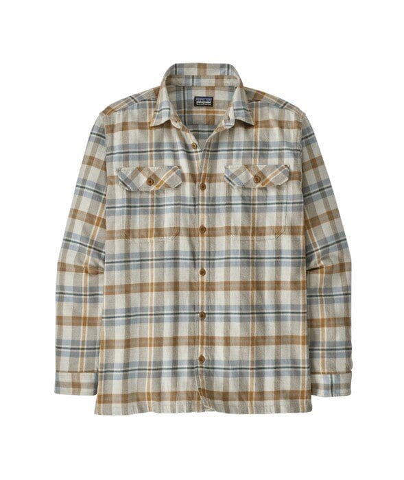 Patagonia M´s L/S Organic Cotton MW Fjord Flannel Shirt Fields: Natural