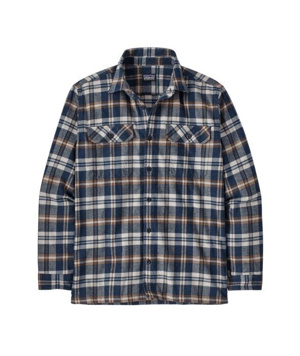 Patagonia M´s L/S Organic Cotton MW Fjord Flannel Shirt Fields: New Navy