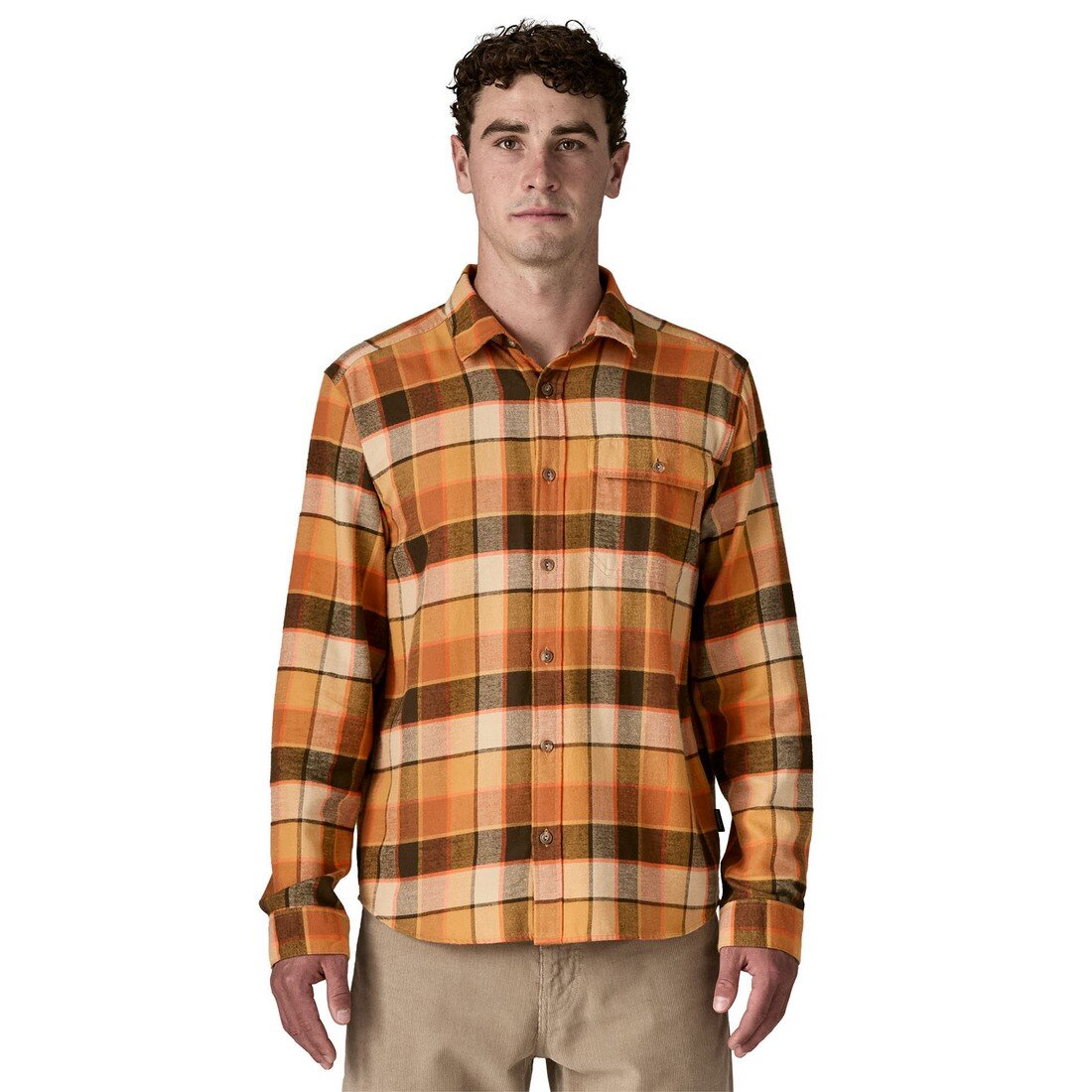 Patagonia M´s L/S LW Fjord Flannel Shirt Otter Brown