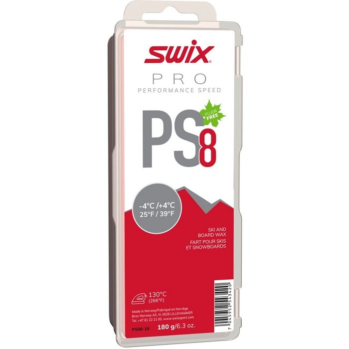 Swix PS8 Red, -4°C/+4°C, 180g